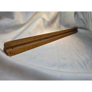 Vintage Post 7301D Boxwood Triangular Scale Ruler 12 Inch Drafting Tool Antique